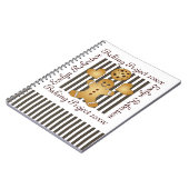 Cute Gingerbrood Man Cookie Notitieboek (Linkerzijde)