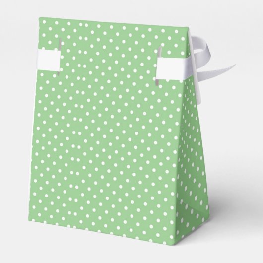 Cute Gingerbrood Man en Green Polka Dots Bedankdoosjes (Achterkant)