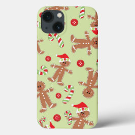 Cute Gingerbrood Man Festive Kerstmis Snoep Thema Case-Mate iPhone Case