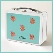 Cute Gingerbrood Man Heart and Flowers