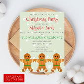 Cute Gingerbrood Man | Kerstfeestsage Green Kaart