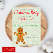 Cute Gingerbrood Man | Kerstfeestsage Green Kaart