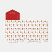 Cute gingerbrood man Made with love Cookie Bedankdoosjes (Uitgevouwen)