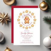 Cute Gingerbrood Man met kerstkoekjesuitwisseling Kaart