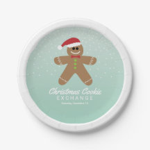 Cute Gingerbrood Man met kerstkoekjesuitwisseling
