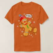 Cute Gingerbrood Man Oh Snap Funny Kerstmis Snoep T-shirt (Design voorkant)