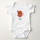 Cute Gingerbrood Man Romper (Voorkant)