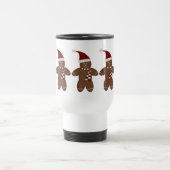 Cute Gingerbrood Man Travel Mug Reisbeker (Center)