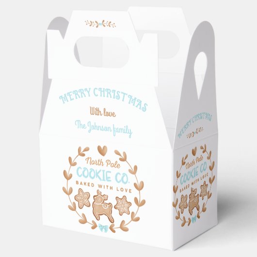 Cute Gingerbrood met kerstkoekjes Exchange Bedankdoosjes (Geopend)