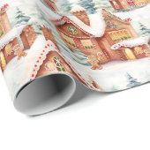 Cute Gingerbrood met kerstmis Cadeaupapier (Rol Hoek)