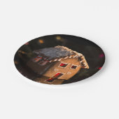 Cute Gingerbrood met kerstmis Papieren Bordje (Gekanteld)