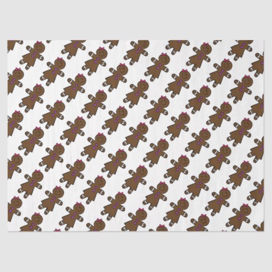 Cute Gingerbrood Tissuepapier (Voorkant)