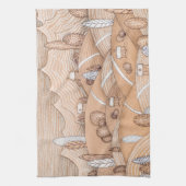 Cute Gingerbrood Village Artwork | Keukenhanddoek (Verticaal)