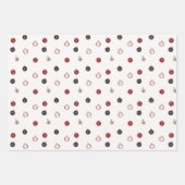 Cute Gingerbrood voor heren en kerstballen Inpakpapier Vel (Voorkant 3)