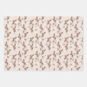 Cute Gingerbrood voor heren en kerstballen Inpakpapier Vel (Voorkant 2)