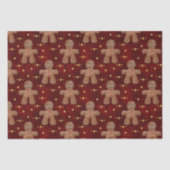 Cute Gingerbrood voor kerstmis Tissuepapier (Voorkant)