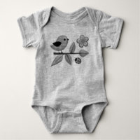 Cute Gingham Bird and Ladybug Garden Art