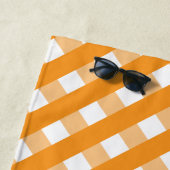 Cute Gingham Personalized Beach Towel Strandlaken (In situ)