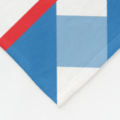 Cute Gingham Personalized Fleece Blanket (Hoek)