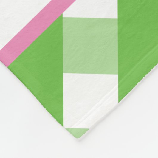 Cute Gingham Personalized Fleece Blanket (Hoek)