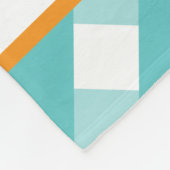 Cute Gingham Personalized Fleece Blanket Deken (Hoek)