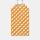 Cute Gingham Personalized Gift Labels Cadeaulabel (Achterkant)