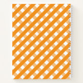 Cute Gingham Personalized Spiral Notitieboek (Achterkant)