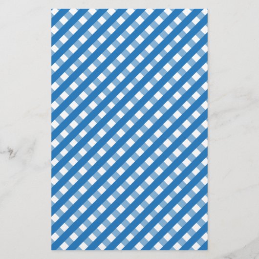 Cute Gingham Personalized Stationery (Achterkant)