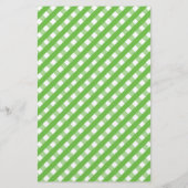 Cute Gingham Personalized Stationery (Achterkant)