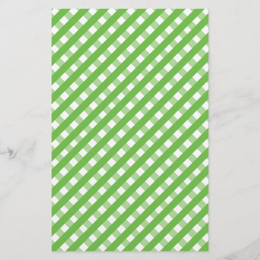 Cute Gingham Personalized Stationery (Achterkant)