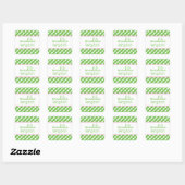 Cute Gingham Persoonlijke Stickers (Vel)