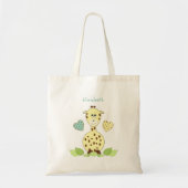 Cute giraf voor speelgoed en accessoires van baby tote bag (Voorkant)