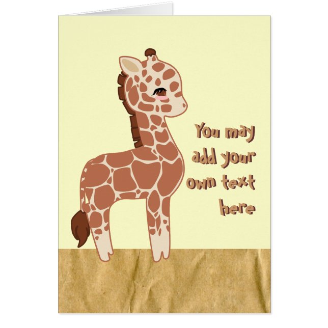 Cute Giraffe (Voorkant)