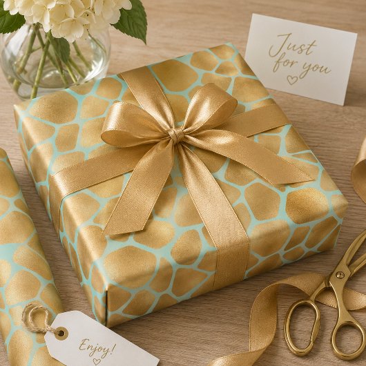 Cute Giraffe-afdruk Cadeaupapier