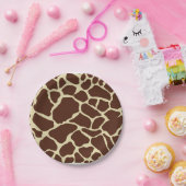 Cute Giraffe Animal Print Fun Party Papieren Bordje (Feest)