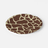 Cute Giraffe Animal Print Fun Party Papieren Bordje (Gekanteld)