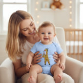 Cute Giraffe Artist Baby Infant Shower Bodysuit