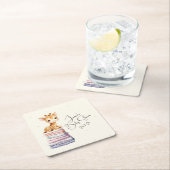 Cute Giraffe Baby Kartonnen Onderzetters (Insitu)