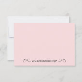 Cute Giraffe Baby shower Hartelijk dank Notitiekaartje (Achterkant)