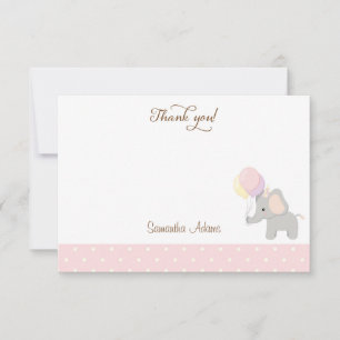 Cute Giraffe Baby shower Hartelijk dank Notitiekaartje