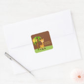 Cute Giraffe Baby shower Sticker (Envelop)