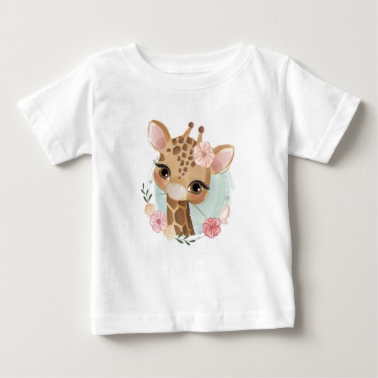 Cute Giraffe Baby T-Shirt (Voorkant)