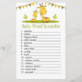 Cute giraffe Baby word scramble game (Voorkant)