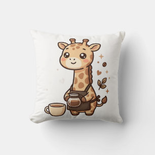 Cute Giraffe Barista Schort Werp Kussen