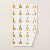 Cute Giraffe - Bathroom Towel Set Bad Handdoek (Handdoek)