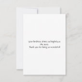 Cute Giraffe Bedankkaart (Achterkant)