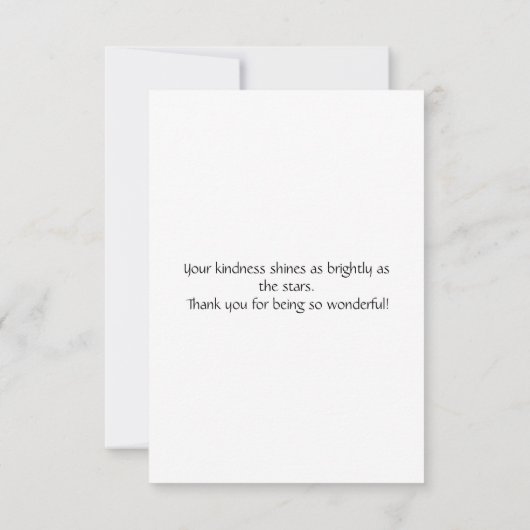 Cute Giraffe Bedankkaart (Achterkant)