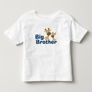 Cute Giraffe Big Brother Kinder Shirts