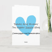 Cute Giraffe Birthday Kaart (Achterkant)