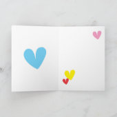 Cute Giraffe Birthday Kaart (Binnen)